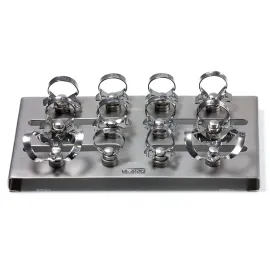 Набор из 12 клампов для коффердама с подставкой Silver
