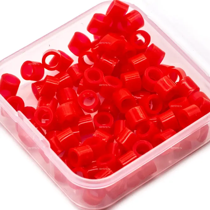 Маркировочные кольца для инструментов 100 шт, красные, S