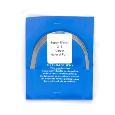 Дуга ортодонтическая NiTi круглая 018, верхняя, SuperElastic Natural A-quality, 10 шт