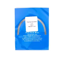 Дуга ортодонтическая NiTi круглая 014, верхняя, термоактивная Natural A-quality, 10 шт