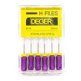 Файлы эндодонтические DEGER H-files, 10, 25 мм