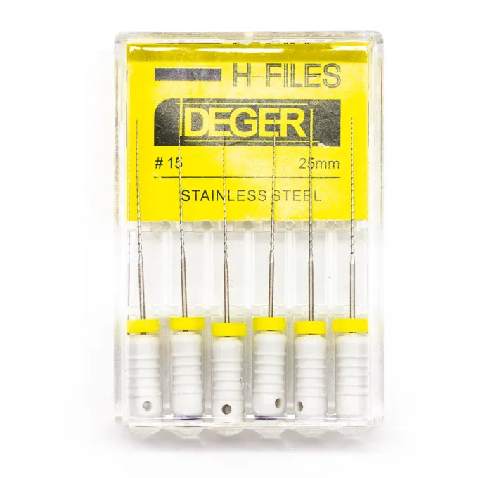 Файлы эндодонтические DEGER H-files, 15, 25 мм