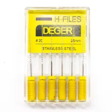 Файлы эндодонтические DEGER H-files, 20, 25 мм