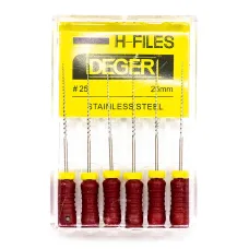 Файлы эндодонтические DEGER H-files, 25, 25 мм
