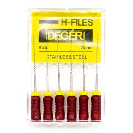 Файлы эндодонтические DEGER H-files, 25, 25 мм