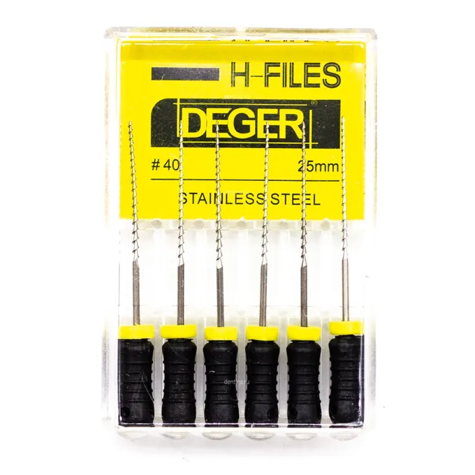 Файлы эндодонтические DEGER H-files, 40, 25 мм