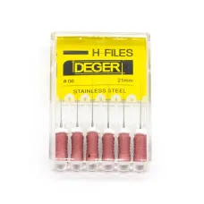 Файлы эндодонтические DEGER H-files, 06, 21 мм
