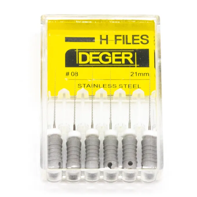 Файлы эндодонтические DEGER H-files, 08, 21 мм