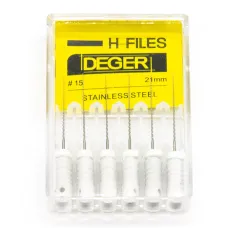 Файлы эндодонтические DEGER H-files, 15, 21 мм