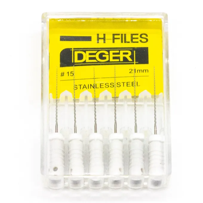 Файлы эндодонтические DEGER H-files, 15, 21 мм