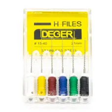 Файлы эндодонтические DEGER H-files, 15-40, 21 мм