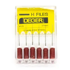 Файлы эндодонтические DEGER H-files, 25, 21 мм