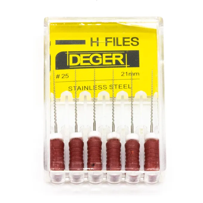 Файлы эндодонтические DEGER H-files, 25, 21 мм