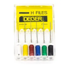 Файлы эндодонтические DEGER H-files, 45-80, 21 мм