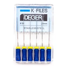 Файлы эндодонтические DEGER K-files, 30, 25 мм