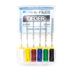 Файлы эндодонтические DEGER K-files, 45-80, 25 мм