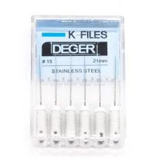 Файлы эндодонтические DEGER K-files, 15, 21 мм