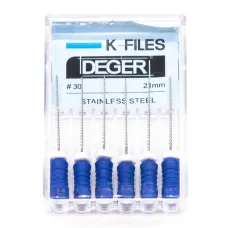 Файлы эндодонтические DEGER K-files, 30, 21 мм
