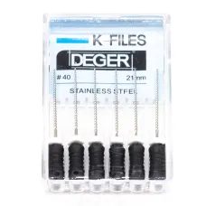 Файлы эндодонтические DEGER K-files, 40, 21 мм
