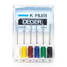 Файлы эндодонтические DEGER K-files, 45-80, 21 мм