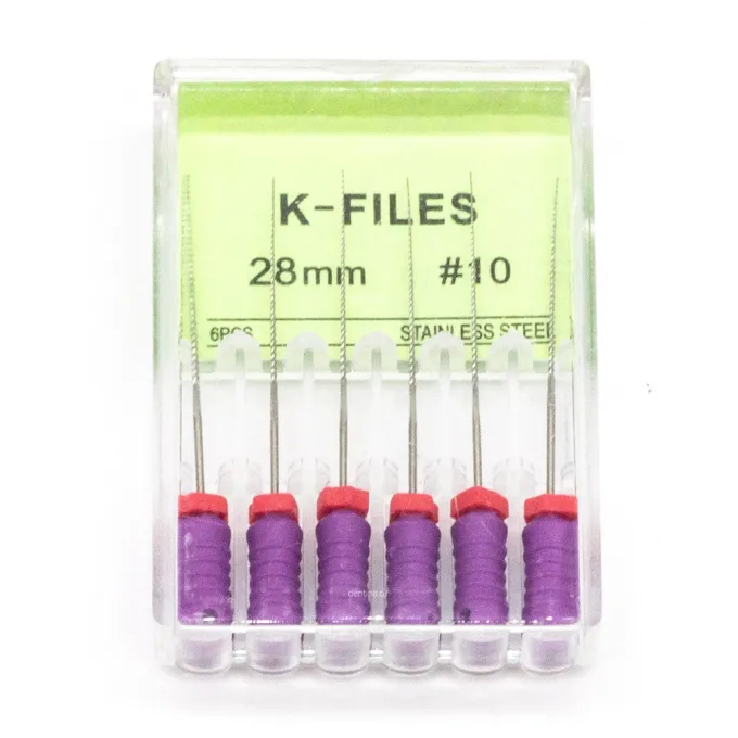 Файлы эндодонтические DEGER K-files, 10, 28 мм