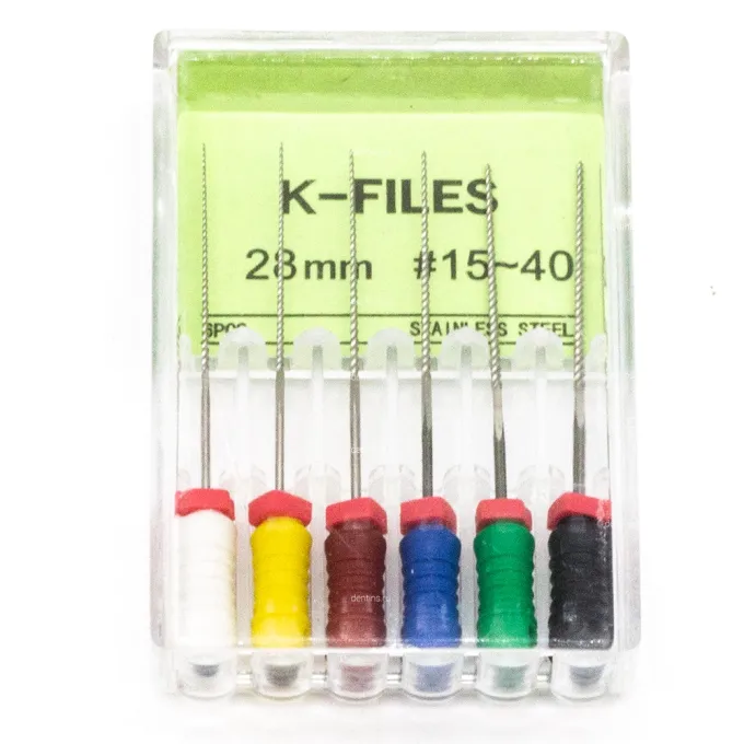 Файлы эндодонтические DEGER K-files, 15-40, 28 мм