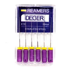 Файлы эндодонтические DEGER K-reamers, 10, 25 мм
