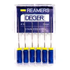 Файлы эндодонтические DEGER K-reamers, 30, 25 мм