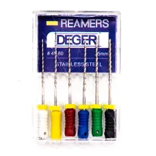 Файлы эндодонтические DEGER K-reamers, 45-80, 25 мм
