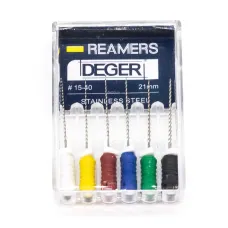 Файлы эндодонтические DEGER K-reamers, 15-40, 21 мм