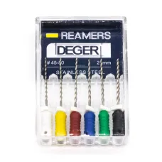 Файлы эндодонтические DEGER K-reamers, 45-80, 21 мм
