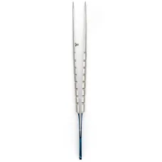 Пинцет микрохирургический Round Blue, изогнутый