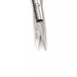 Ножницы микрохирургические Кастровьехо (Castroviejo) TC Knurling Gold, 18 см, прямые