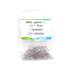 Металлическая лигатура, короткая, 0.014, 100 шт