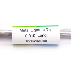 Металлическая лигатура, длинная, 0.010, 100 шт